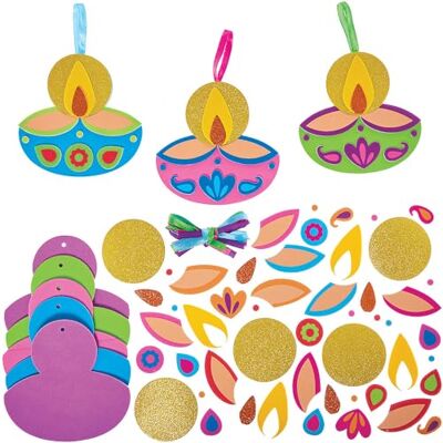 Baker Ross FN305 Diwali Diya's Mix and Match Decoration Kits Pack of 8, Diwali Arts and Crafts for Kids, Diwali Decorations (Décoration de Diwali) Baker Ross FN305 Diwali Diya's Mix and Match Decoration Kits Pack of 8, Diwali Arts and Crafts for Kids, Diwali Decorations (Décoration de Diwali)