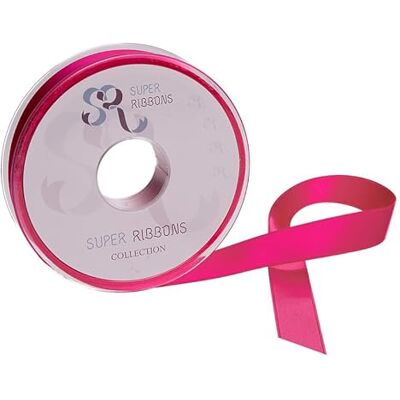SUPER RIBBONS SR ®™ Ruban en satin pour emballage cadeau, décoration de fête, voiture de mariage, Noël, ballons, cheveux, gâteau, cadeaux, bouquet de mariage (rose vif, 6 mm x 20 m) SUPER RIBBONS SR ®™ Ruban en satin pour emballage cadeau, décoration de fête, voiture de mariage, Noël, ballons, cheveux, gâteau, cadeaux, bouquet de mariage (rose vif, 6 mm x 20 m)