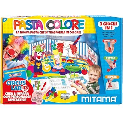 Mitama Boîtes de Jeu Kit Créatifs, Pâtes Couleur CIRCUS LAB, 43 PCS et Book Jeux Créatifs pour Enfants, Enfants, Enfants, Jeux Formatifs Méthode Montessori Mitama Boîtes de Jeu Kit Créatifs, Pâtes Couleur CIRCUS LAB, 43 PCS et Book Jeux Créatifs pour Enfants, Enfants, Enfants, Jeux Formatifs Méthode Montessori