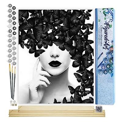 Peinture par Numéro Adulte Beauté et Papillons Activité Manuelle Kit de Loisir Créatif DIY Numéro d'Art Complet 40x50cm avec châssis en bois à monter Peinture par Numéro Adulte Beauté et Papillons Activité Manuelle Kit de Loisir Créatif DIY Numéro d'Art Complet 40x50cm avec châssis en bois à monter