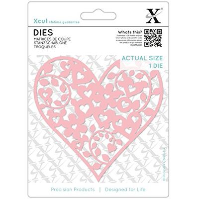 Docrafts Floral Love Heart - Die de Loisirs Créatifs Docrafts Floral Love Heart - Die de Loisirs Créatifs