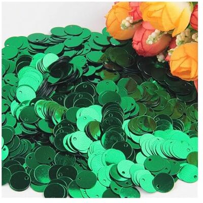 IKFGTJRE Lot de 40 confettis brillants à paillettes de 10 mm, 15 mm, 20 mm, 25 mm, grand trou à bord rond plat pour travaux manuels, danse, bricolage, décoration 10 g (vert, 30 mm, 10 g) IKFGTJRE Lot de 40 confettis brillants à paillettes de 10 mm, 15 mm, 20 mm, 25 mm, grand trou à bord rond plat pour travaux manuels, danse, bricolage, décoration 10 g (vert, 30 mm, 10 g)
