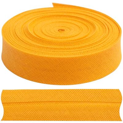 AERZETIX C77373 Ruban en biais plié 9 mètres x 18 mm en coton Couleur jaune canard passementerie gallon Vêtements coussins couettes AERZETIX C77373 Ruban en biais plié 9 mètres x 18 mm en coton Couleur jaune canard passementerie gallon Vêtements coussins couettes