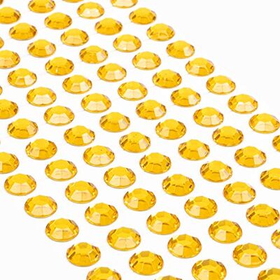 Movoja Lot de 147 pierres à paillettes jaunes autocollantes 10 mm Pierres précieuses autocollantes à coller Pour bricolage Autocollants Visage des enfants Bricolage Décoration Movoja Lot de 147 pierres à paillettes jaunes autocollantes 10 mm Pierres précieuses autocollantes à coller Pour bricolage Autocollants Visage des enfants Bricolage Décoration
