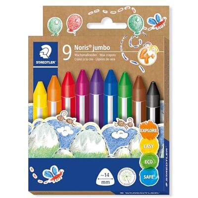Craie Noris Jumbo Triangulaire Staedtler - 9 pièces Craie Noris Jumbo Triangulaire Staedtler - 9 pièces
