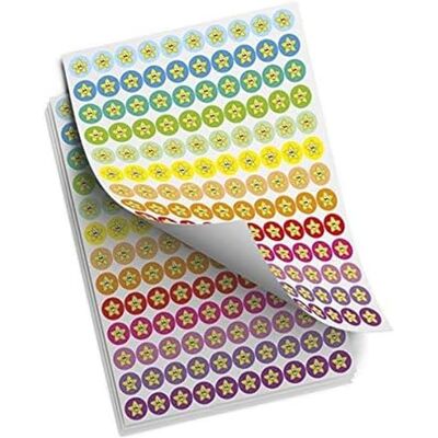TimeTEX Lot de 520 autocollants « étoiles multicolores ». TimeTEX Lot de 520 autocollants « étoiles multicolores ».