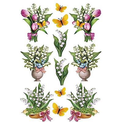 Ideen mit Herz Feuille d'autocollants 3D en relief Autocollant Qualité supérieure gaufré avec effet 3D Feuille DIN A4 avec différents motifs (muguet 03) Ideen mit Herz Feuille d'autocollants 3D en relief Autocollant Qualité supérieure gaufré avec effet 3D Feuille DIN A4 avec différents motifs (muguet 03)