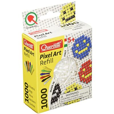 Quercetti 02479 Jeu recharges Pixel Art, blanc version italienne Quercetti 02479 Jeu recharges Pixel Art, blanc version italienne