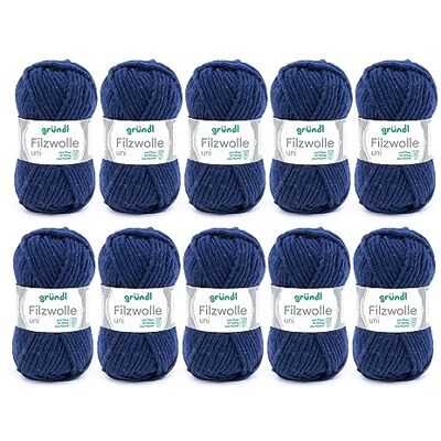 Laine Gründl Marine - Pour Feutrage, Tricot & Crochet - Fil Laine Gründl Marine - Pour Feutrage, Tricot & Crochet - Fil