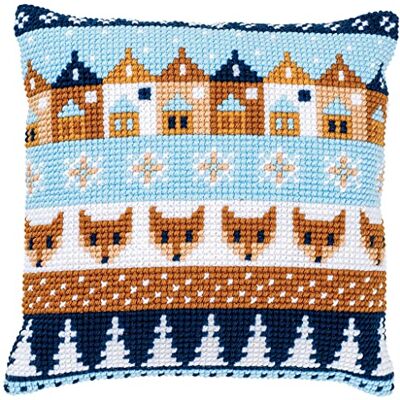 Vervaco Point De Croix Kit Coussin Complet Set MOTIFS D'HIVER Decoration Manuelle Broderie Kit Adulte Art Creatif Cadeau DIY ca. 40 x 40 cm Cross Stitch Embroidery Vervaco Point De Croix Kit Coussin Complet Set MOTIFS D'HIVER Decoration Manuelle Broderie Kit Adulte Art Creatif Cadeau DIY ca. 40 x 40 cm Cross Stitch Embroidery