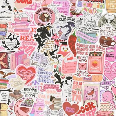 Oudizz Smutty Lot de 100 autocollants imperméables pour Kindle, dos de livre, bouteille, journal, ordinateur portable, skateboard Oudizz Smutty Lot de 100 autocollants imperméables pour Kindle, dos de livre, bouteille, journal, ordinateur portable, skateboard