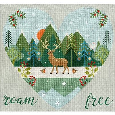 Bothy Threads Kit de broderie au point de croix – Roam Free Bothy Threads Kit de broderie au point de croix – Roam Free