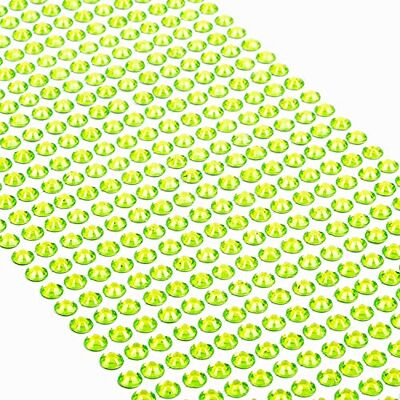 Movoja Lot de 640 pierres à paillettes vertes autocollantes 5 mm Strass autocollants Pour bricolage d'enfants Pour le visage et les enfants Movoja Lot de 640 pierres à paillettes vertes autocollantes 5 mm Strass autocollants Pour bricolage d'enfants Pour le visage et les enfants