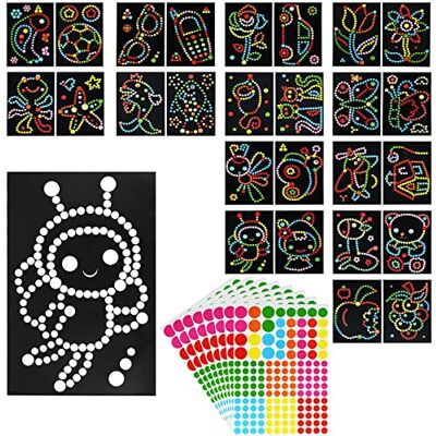 Yicaam 26 Pièces Kits d'Autocollants Dotty, Gommettes de Couleur (20 cm x 30 cm) pour Scrapbooking et Artisanat, Images à Pois pour Enfants Yicaam 26 Pièces Kits d'Autocollants Dotty, Gommettes de Couleur (20 cm x 30 cm) pour Scrapbooking et Artisanat, Images à Pois pour Enfants