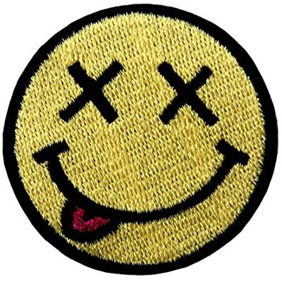 ZEGIN Smile Happy Face Écusson brodé Iron on Sew on Patch ZEGIN Smile Happy Face Écusson brodé Iron on Sew on Patch