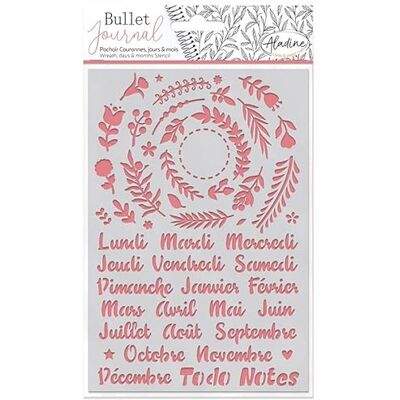 Sténopée Journal Aladine - Couronnes, Jours et Mois Blanc - Sténopée Sténopée Journal Aladine - Couronnes, Jours et Mois Blanc - Sténopée