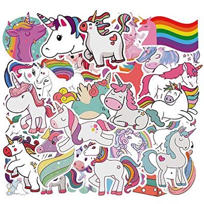 Kaderas Licorne Autocollants 50pcs, Mignon Vinyle Stickers pour Enfants Kaderas Licorne Autocollants 50pcs, Mignon Vinyle Stickers pour Enfants