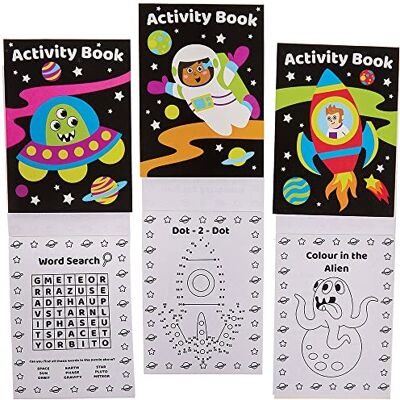 Baker Ross Mini Livres d'Activités thème du Système Solaire Lot de 12, Activites Manuelles pour Enfants (FX314) Baker Ross Mini Livres d'Activités thème du Système Solaire Lot de 12, Activites Manuelles pour Enfants (FX314)