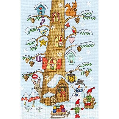 Bothy Threads Kit de broderie au point de croix – Les petits assistants du Père Noël Bothy Threads Kit de broderie au point de croix – Les petits assistants du Père Noël