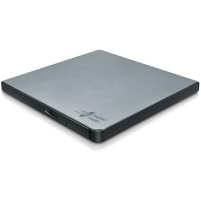 Hitachi Lecteur DVD externe LG GP57, lecteur DVD portable fin pour ordinateur portable/PC de bureau, avec USB 2.0, compatible Windows et Mac OS, vitesse de lecture/écriture 8x – Argent Hitachi Lecteur DVD externe LG GP57, lecteur DVD portable fin pour ordinateur portable/PC de bureau, avec USB 2.0, compatible Windows et Mac OS, vitesse de lecture/écriture 8x – Argent