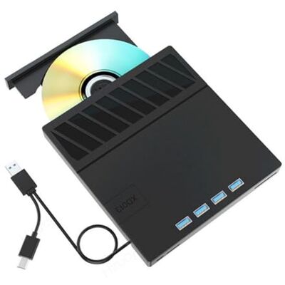Jrifedptry Lecteur Blu-Ray optique externe USB 3.0 Type-C pour CD/DVD/BD -/+RW graveur Jrifedptry Lecteur Blu-Ray optique externe USB 3.0 Type-C pour CD/DVD/BD -/+RW graveur