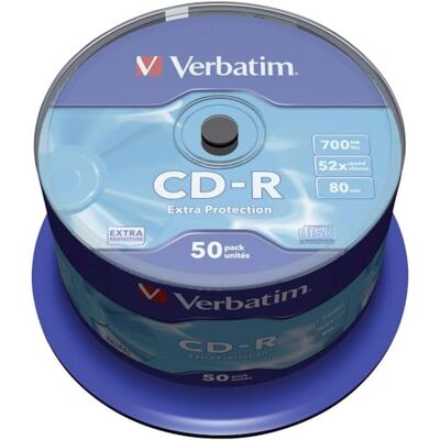 Verbatim (43351) : CD-R 52x 50-pack : Optical Media Verbatim (43351) : CD-R 52x 50-pack : Optical Media