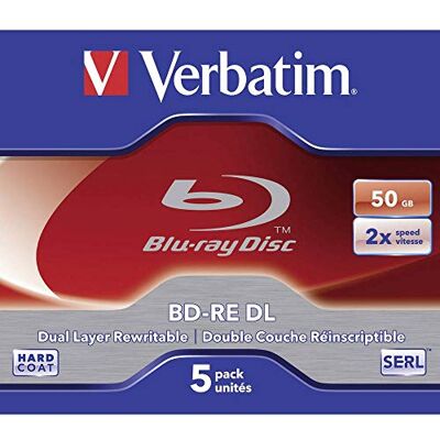 Verbatim Disque Blu-ray 50 Go 2x Pack de 5 Verbatim Disque Blu-ray 50 Go 2x Pack de 5