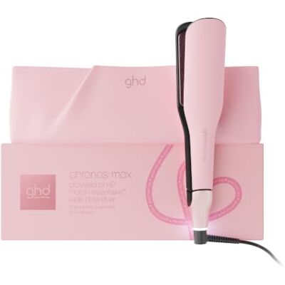 ghd Lisseur cheveux Chronos Max Fer à lisser professionnel Plaques larges 43mm Cheveux longs, épais, bouclés Sans chaleur extrême Résultats HD, Coiffage 3x plus rapide, brillance ghd Lisseur cheveux Chronos Max Fer à lisser professionnel Plaques larges 43mm Cheveux longs, épais, bouclés Sans chaleur extrême Résultats HD, Coiffage 3x plus rapide, brillance