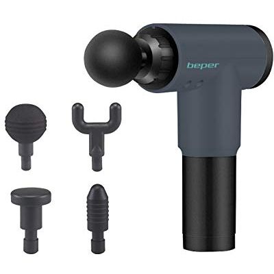 BEPER Masseur à percussion rechargeable P302MAS001, idéal pour le traitement profond et ciblé de la fatigue et des douleurs musculaires, noir BEPER Masseur à percussion rechargeable P302MAS001, idéal pour le traitement profond et ciblé de la fatigue et des douleurs musculaires, noir