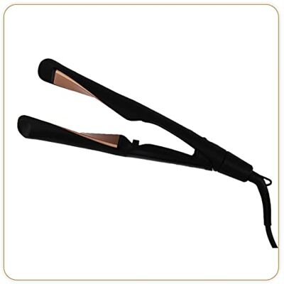 LITTLE BALANCE 8625 Ionic Twist & Liss, Lisseur Boucleur cheveux 2 en 1, Finition Longue, Température réglable, Technologie Ionique avec plaques Céramique/Tourmaline, Noir LITTLE BALANCE 8625 Ionic Twist & Liss, Lisseur Boucleur cheveux 2 en 1, Finition Longue, Température réglable, Technologie Ionique avec plaques Céramique/Tourmaline, Noir