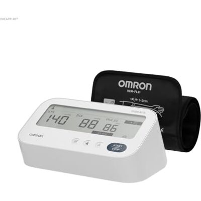 Omron M3 Comfort AFib Tensiomètre automatique du haut du bras, détection de la fibrillation auriculaire + manchon IntelliWrap, mesure 3 fois Omron M3 Comfort AFib Tensiomètre automatique du haut du bras, détection de la fibrillation auriculaire + manchon IntelliWrap, mesure 3 fois