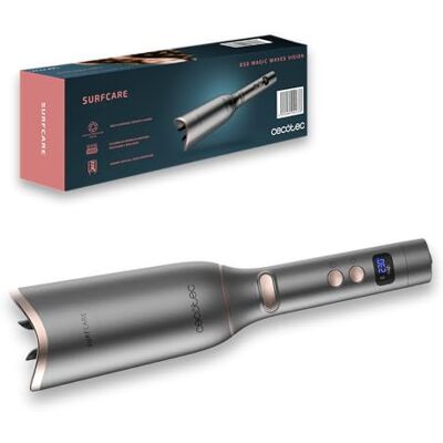 Cecotec Fer à boucler automatique Bamba Surfcare 850 Magic Waves Vision, Moteur numérique Brushless, Revêtement en céramique, réglage de la température et du temps, et écran LCD. Cecotec Fer à boucler automatique Bamba Surfcare 850 Magic Waves Vision, Moteur numérique Brushless, Revêtement en céramique, réglage de la température et du temps, et écran LCD.