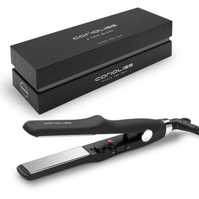 Corioliss C Trip Mini Lisseurs pour femmes Fer à boucler et à lisser en titane pour cheveux fins Fer professionnel avec contrôle de la température Corioliss C Trip Mini Lisseurs pour femmes Fer à boucler et à lisser en titane pour cheveux fins Fer professionnel avec contrôle de la température