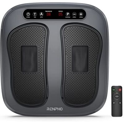 RENPHO Appareil de massage vibrant et roulant pour les pieds, Masseur shiatsu électrique pour les pieds avec télécommande, écran tactile, Pied relaxant pour le bureau à domicile RENPHO Appareil de massage vibrant et roulant pour les pieds, Masseur shiatsu électrique pour les pieds avec télécommande, écran tactile, Pied relaxant pour le bureau à domicile