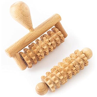 tuuli Accessories Set de 2 Masseurs Rouleau de Massage Visage Tete Appareil Maderothérapie Bois tuuli Accessories Set de 2 Masseurs Rouleau de Massage Visage Tete Appareil Maderothérapie Bois