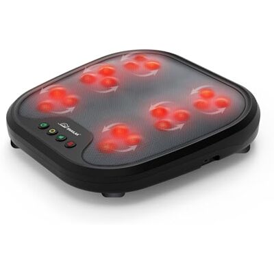 Snailax 2 en 1 Masseur de Pieds Shiatsu avec Chaleur, nœuds de Massage Flexibles pour Toutes Les Tailles de Pieds, Chauffe-Pieds, Appareil de Massage électrique soulageant Les douleur Snailax 2 en 1 Masseur de Pieds Shiatsu avec Chaleur, nœuds de Massage Flexibles pour Toutes Les Tailles de Pieds, Chauffe-Pieds, Appareil de Massage électrique soulageant Les douleur