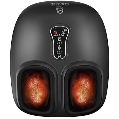 COMFIER Appareil de massage des pieds avec vibration et compression d'air Appareil de massage des pieds Shiatsu électrique pour fasciite plantaire et soulagement de la douleur Jusqu'à la taille 47 COMFIER Appareil de massage des pieds avec vibration et compression d'air Appareil de massage des pieds Shiatsu électrique pour fasciite plantaire et soulagement de la douleur Jusqu'à la taille 47