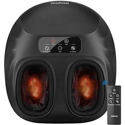 RENPHO Appareil De Massage Des Pieds Avec Une Chambre Plus Grande, Convient Aux Chaussures Pour Hommes De Taille Eu 48, Appareil De Massage Des Pieds Avec Télécommande, Pétrissage, Rouleaux,Chauffage RENPHO Appareil De Massage Des Pieds Avec Une Chambre Plus Grande, Convient Aux Chaussures Pour Hommes De Taille Eu 48, Appareil De Massage Des Pieds Avec Télécommande, Pétrissage, Rouleaux,Chauffage