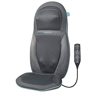 Homedics Coussin Shiatsu en Gel pour le Dos et les Épaules Nœuds de Massage au Toucher Naturel, Pétrissage Profond et Roulant, 3 Vitesses Réglables Homedics Coussin Shiatsu en Gel pour le Dos et les Épaules Nœuds de Massage au Toucher Naturel, Pétrissage Profond et Roulant, 3 Vitesses Réglables