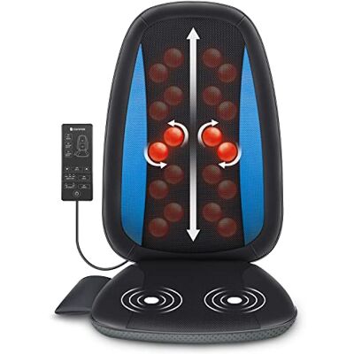 COMFIER Coussin de massage avec fonction chauffante, chauffage du siège de massage par vibration coussin de siège masseur de dos cadeaux COMFIER Coussin de massage avec fonction chauffante, chauffage du siège de massage par vibration coussin de siège masseur de dos cadeaux