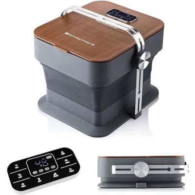 Medivon Aqua Pro Masseur de pieds à eau avec massage à rouleaux pour économiser de l'espace pliable Marron Medivon Aqua Pro Masseur de pieds à eau avec massage à rouleaux pour économiser de l'espace pliable Marron