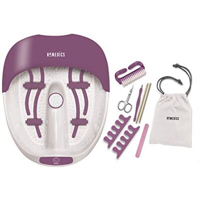 Homedics Kit spa pour les pieds et ongles – Rouleaux de massage Acu-Node, pédicure et pierre ponce pour un meilleur massage des pieds, fonction de maintien au chaud, convient pour les grands pieds, Homedics Kit spa pour les pieds et ongles – Rouleaux de massage Acu-Node, pédicure et pierre ponce pour un meilleur massage des pieds, fonction de maintien au chaud, convient pour les grands pieds,