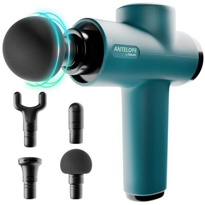Beurer Antelope Boom Pistolet de Massage, pour Un Compact avec 4 Embouts, pour la Relaxation et la Régénération, Puissant des Points de Déclenchement, Appareil de Musculaire Beurer Antelope Boom Pistolet de Massage, pour Un Compact avec 4 Embouts, pour la Relaxation et la Régénération, Puissant des Points de Déclenchement, Appareil de Musculaire