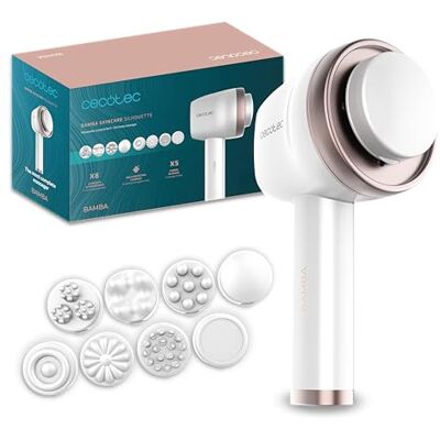 Cecotec Masseur Corporel Anti-Cellulite SkinCare Push Up. 8 têtes de massage interchangeables, 5 modes, 6 niveaux d'intensité, autonomie 1,5 h, design ergonomique, arrêt automatique Cecotec Masseur Corporel Anti-Cellulite SkinCare Push Up. 8 têtes de massage interchangeables, 5 modes, 6 niveaux d'intensité, autonomie 1,5 h, design ergonomique, arrêt automatique
