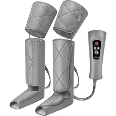 RENPHO Masseur de Jambes, Compression d'Air sur les Jambes pour Massage des Pieds, avec Commande Manuelle 6 Modes 4 Intensités, Convient aux Mollets, Cuisses et Pieds, Cadeaux pour Papa Maman RENPHO Masseur de Jambes, Compression d'Air sur les Jambes pour Massage des Pieds, avec Commande Manuelle 6 Modes 4 Intensités, Convient aux Mollets, Cuisses et Pieds, Cadeaux pour Papa Maman