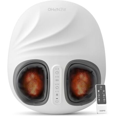 RENPHO Masseur de pieds Shiatsu 2026 avec technologie de moniteur de pression, machine de massage complet des pieds avec pétrissage et compression pour fasciite plantaire, magasin HSA éligible à la RENPHO Masseur de pieds Shiatsu 2026 avec technologie de moniteur de pression, machine de massage complet des pieds avec pétrissage et compression pour fasciite plantaire, magasin HSA éligible à la