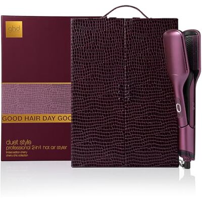 ghd Coffret Lisseur séchant 2-en-1 Duet Style (Bordeaux) Huile lissante, Brosse et vanity inclus Sèche et lisse en simultané sans dommage ni frisottis S'utilise sur cheveux mouillés/secs ghd Coffret Lisseur séchant 2-en-1 Duet Style (Bordeaux) Huile lissante, Brosse et vanity inclus Sèche et lisse en simultané sans dommage ni frisottis S'utilise sur cheveux mouillés/secs