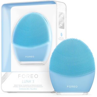 FOREO LUNA 3 Brosse nettoyante visage Masseur visage raffermissant Brosse anti-âge visage Améliore l'absorption des produits de soins de la peau Soin du visage simple FOREO LUNA 3 Brosse nettoyante visage Masseur visage raffermissant Brosse anti-âge visage Améliore l'absorption des produits de soins de la peau Soin du visage simple