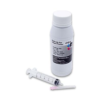 vhbw Encre de recharge compatible avec les imprimantes Samsung Encre noire 250 ml vhbw Encre de recharge compatible avec les imprimantes Samsung Encre noire 250 ml