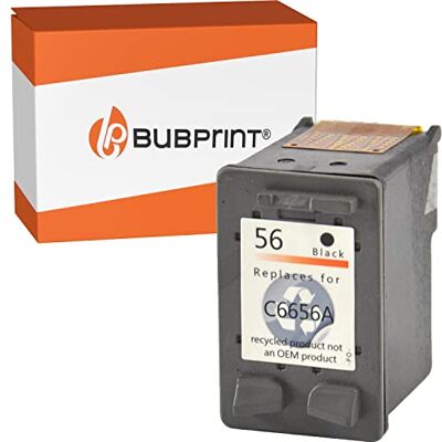 Bubprint Cartouche d'encre compatible HP 56 pour DeskJet 5150 5550 5600 5650 5652 OfficeJet 5510 5605Z 5610 5615 PhotoSmart 7760 PSC 1110 1210 1215 1315S 1350 Noir Bubprint Cartouche d'encre compatible HP 56 pour DeskJet 5150 5550 5600 5650 5652 OfficeJet 5510 5605Z 5610 5615 PhotoSmart 7760 PSC 1110 1210 1215 1315S 1350 Noir